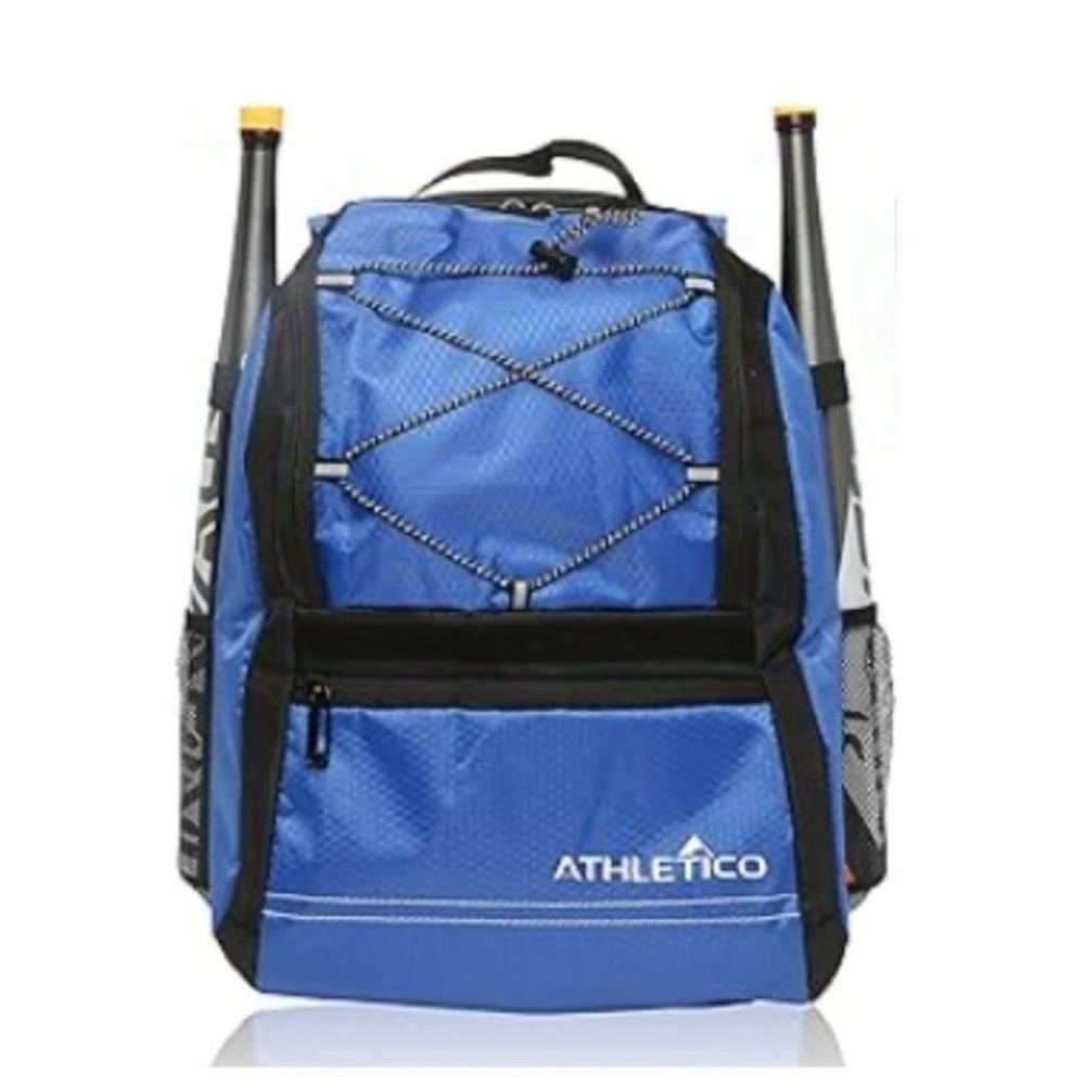 Athletico Youth Baseball Bag  Bat Backpack for Baseball Holds T-Ball & Softball